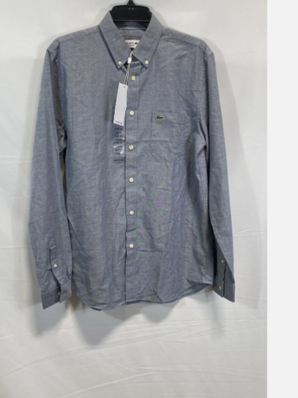 LACOSTE Mens Regular Fit Linen Shirt Size 39 (S or Wmns-M)